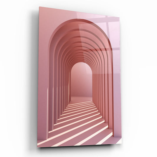 Tunnel 3D Arc Tableau en Verre Trempé