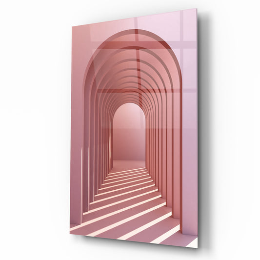 Tunnel 3D Arc Tableau en Verre Trempé