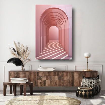 3D Arc Tunnel Glass Wall Art