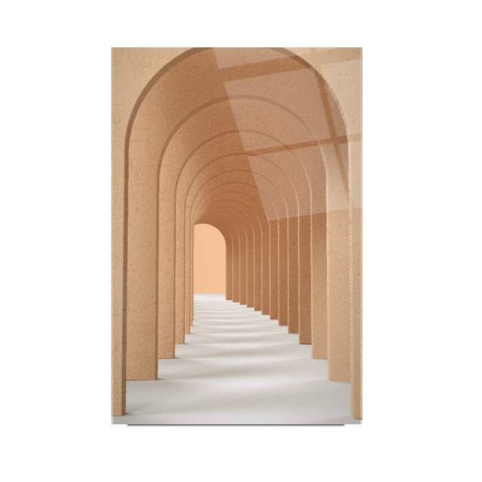 3D Tunnel ad Arco Quadro in Vetro Temperato