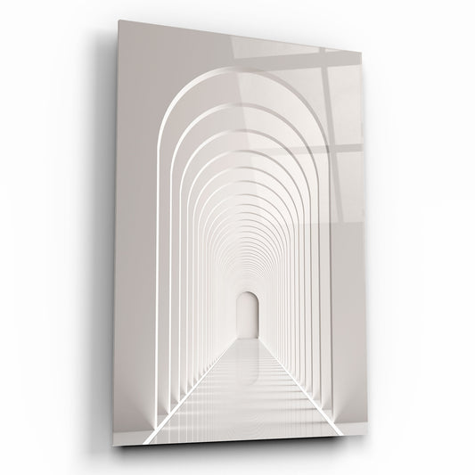 Couloir en 3D Tableau en Verre Trempé
