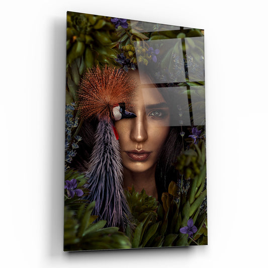 Woman Glass Wall Art