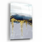 Abstract Blue Glass Wall Art - LUXARTDECO