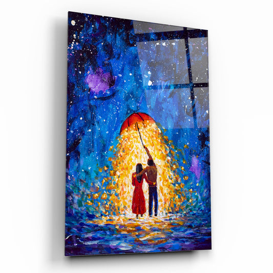Art mural en verre pour couple