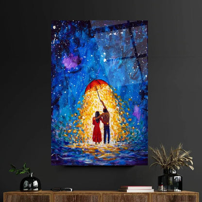 Romantic Couple Glass Wall Art - LUXARTDECO