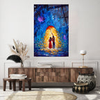 Couple Glass Wall Art