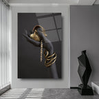 Gold Hand Glass Wall Art
