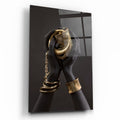 Gold Hands Glass Wall Art