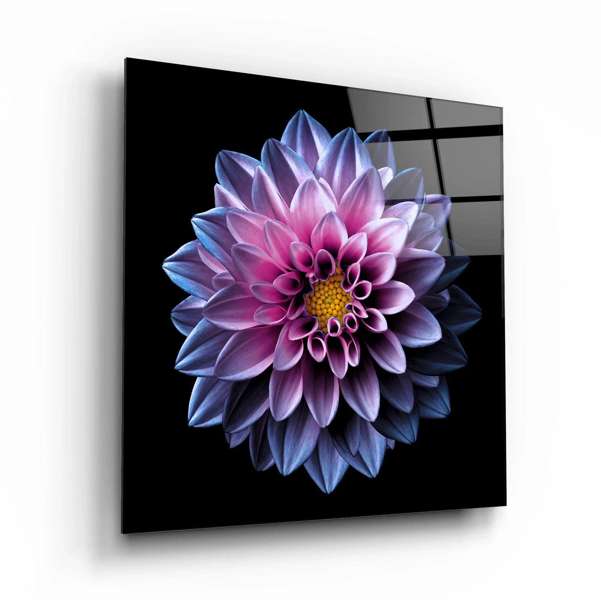 Purple Flower Glass Wall Art - LUXARTDECO