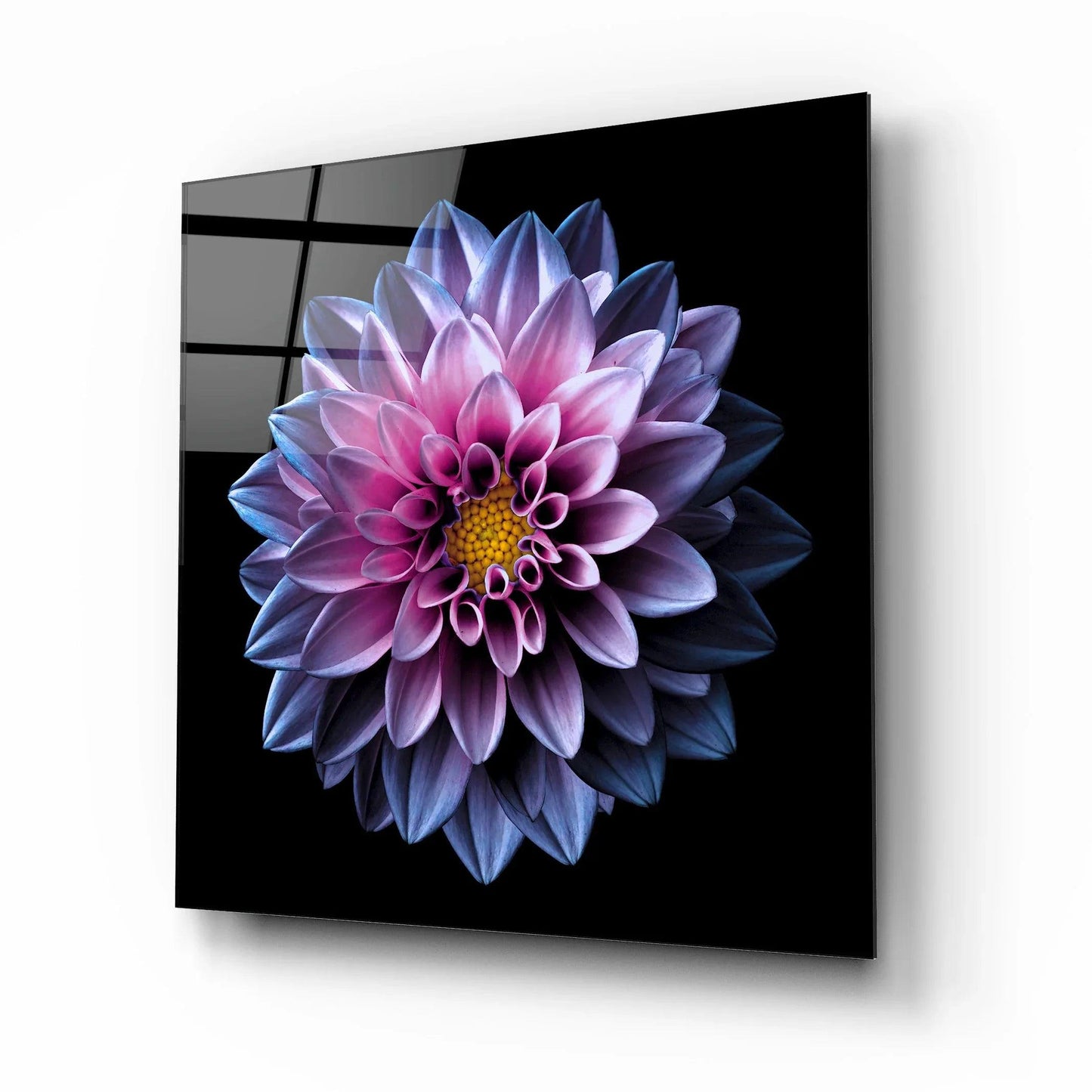 Purple Flower Glass Wall Art - LUXARTDECO