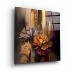 Flowers Glass Wall Art