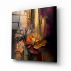 Flowers Glass Wall Art