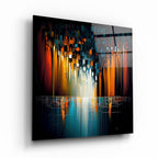Abstract  Glass Wall Art