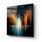 Abstract  Glass Wall Art