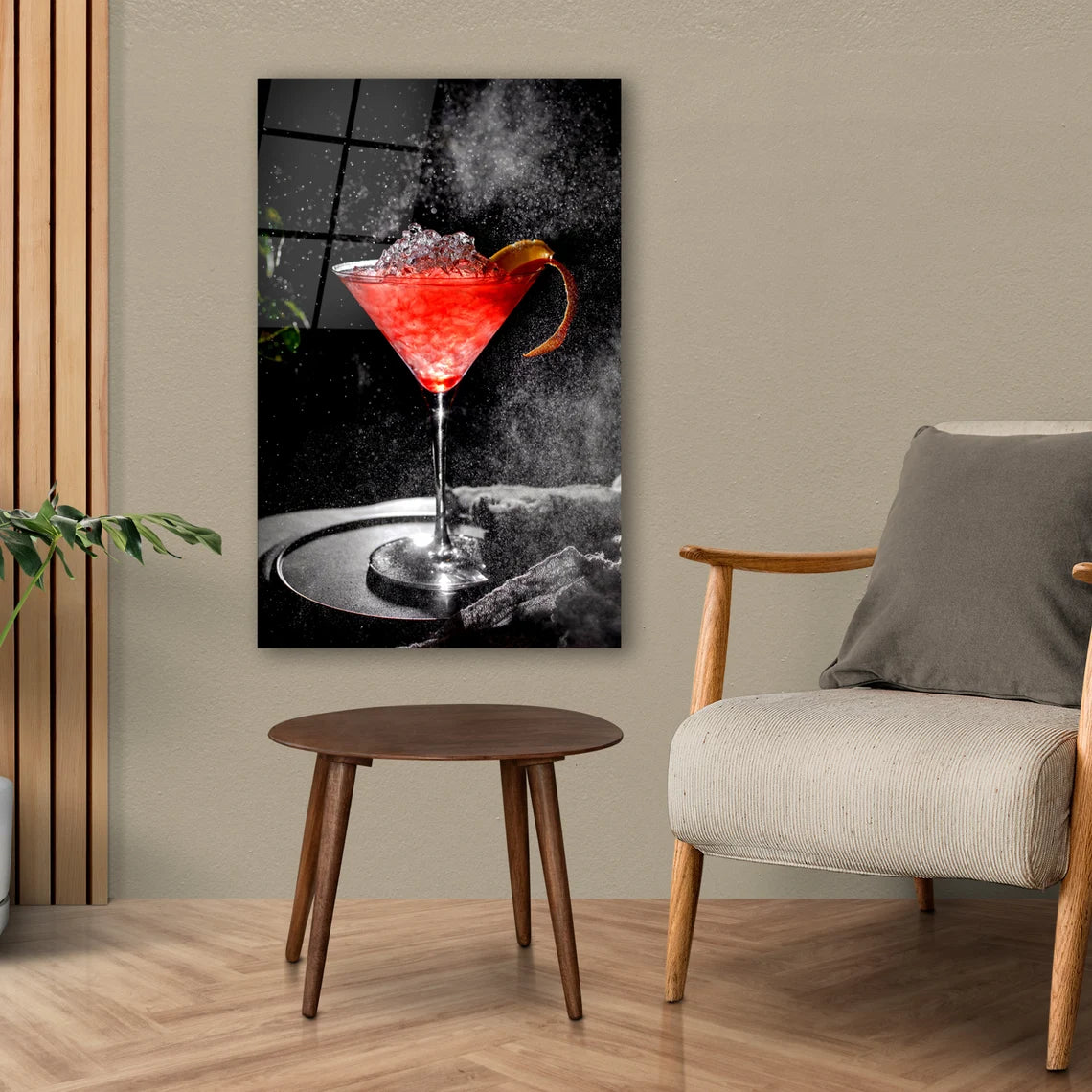 Portrait de femme en verre