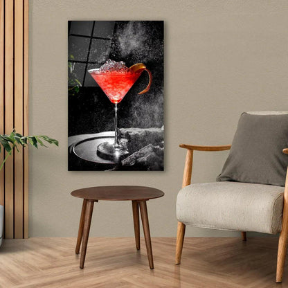 Chic Cocktail Glass Wall Art - LUXARTDECO