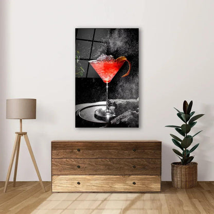 Chic Cocktail Glass Wall Art - LUXARTDECO