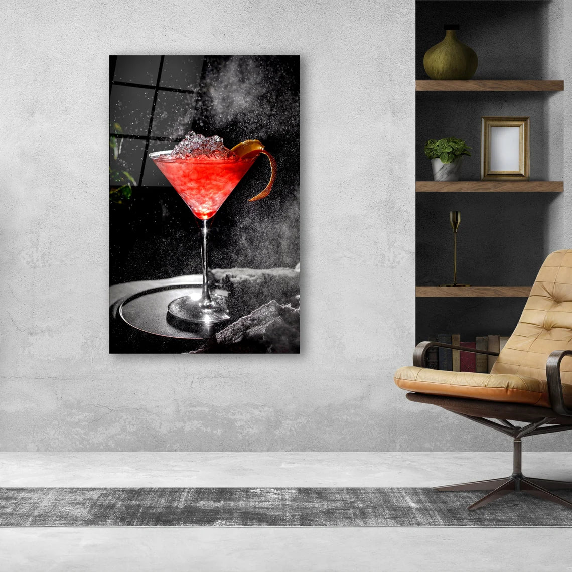 Portrait de femme en verre