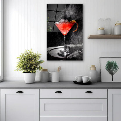 Chic Cocktail Glass Wall Art - LUXARTDECO