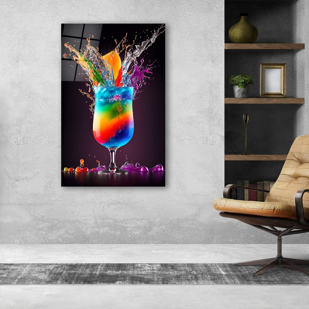 Portrait de femme en verre