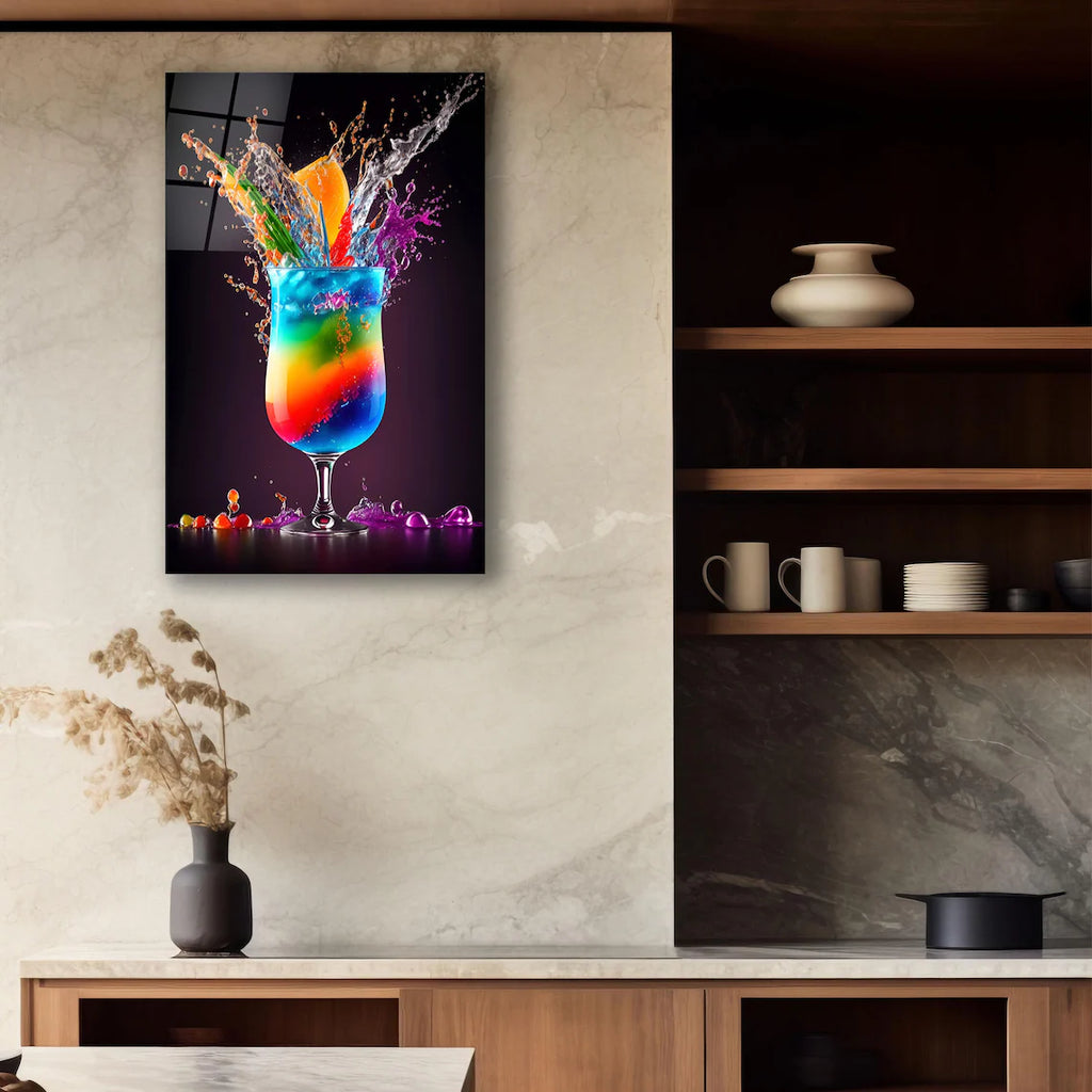 Portrait de femme en verre