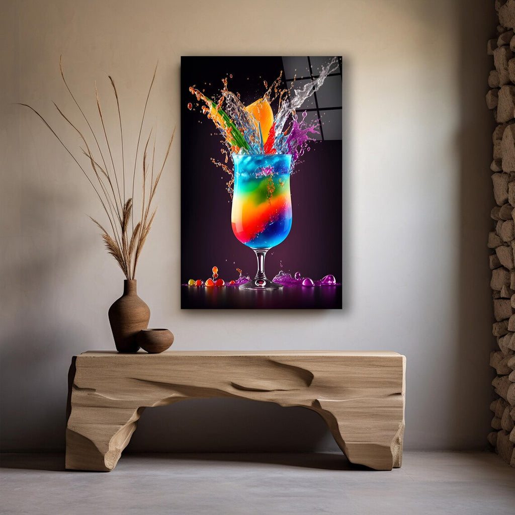 Portrait de femme en verre