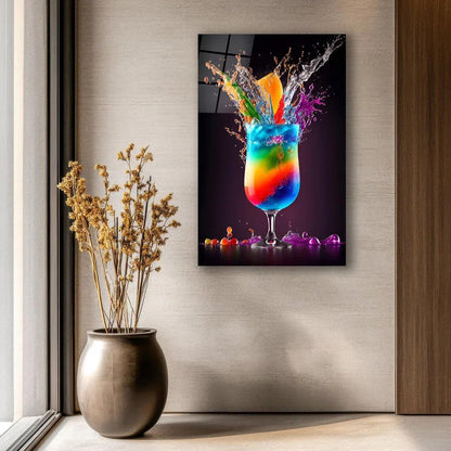 Cocktail Glass Wall Art - LUXARTDECO