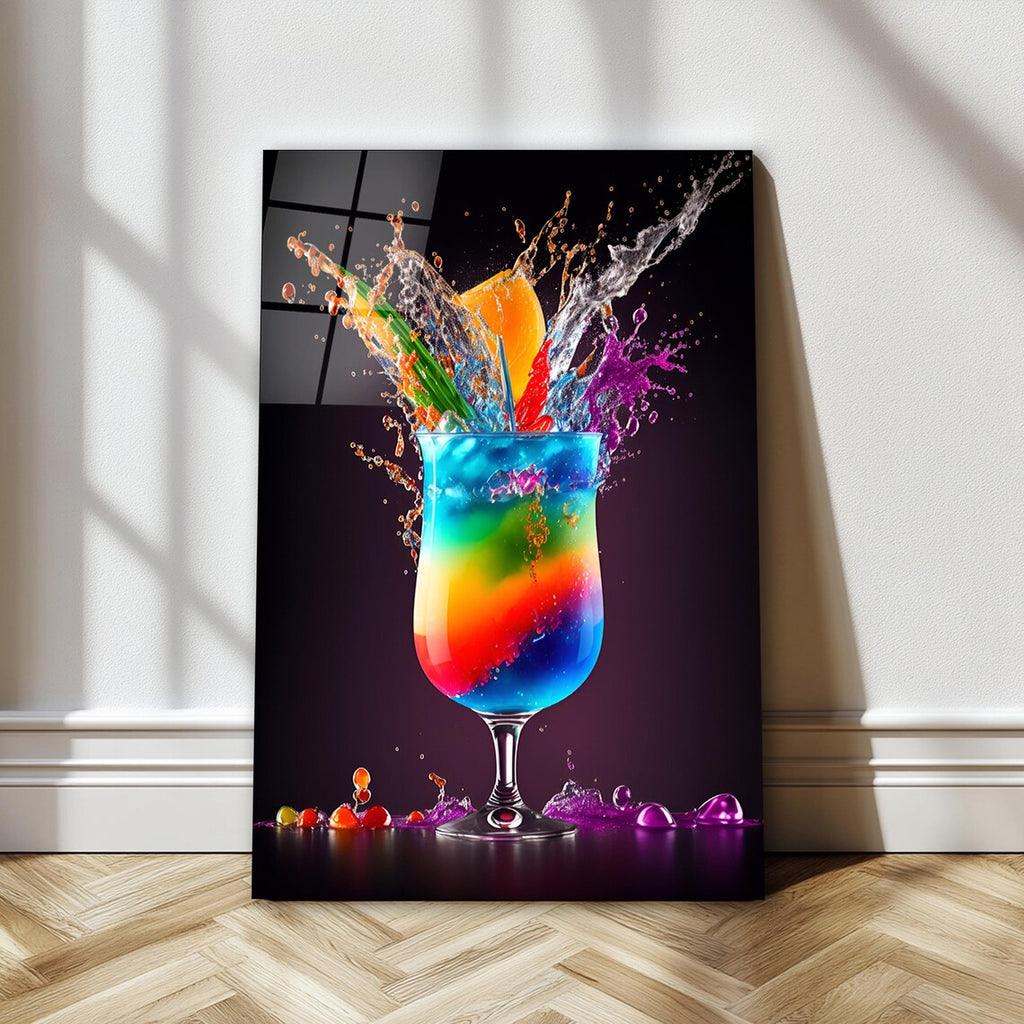 Portrait de femme en verre