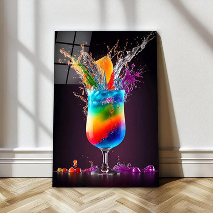 Cocktail Glass Wall Art - LUXARTDECO