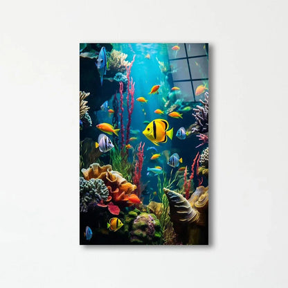Aquarium Fish Glass Wall Art - LUXARTDECO