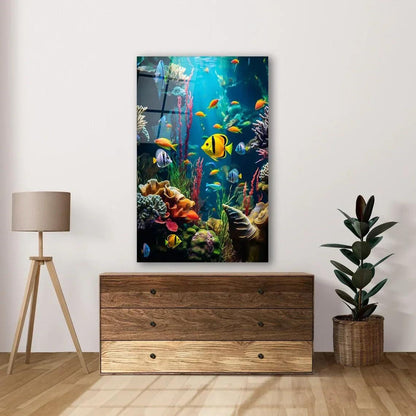 Aquarium Fish Glass Wall Art - LUXARTDECO