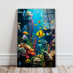 Portrait de femme en verre