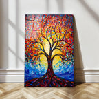 Portrait de femme en verre