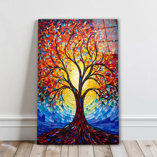 Tree Glass Wall Art
