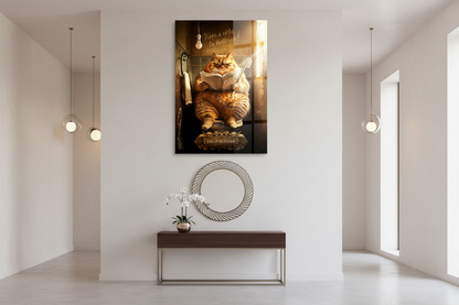 Gatto Simpatico Tableau en Verre Trempé