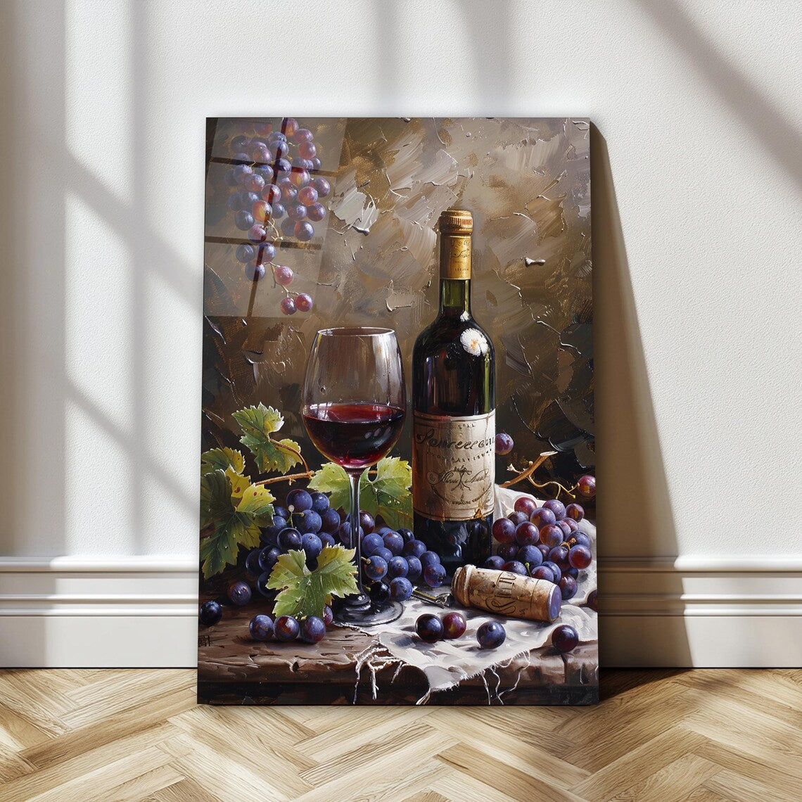 Portrait de femme en verre