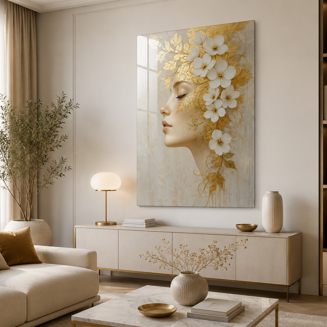 Innocenza Quadro in Vetro Temperato