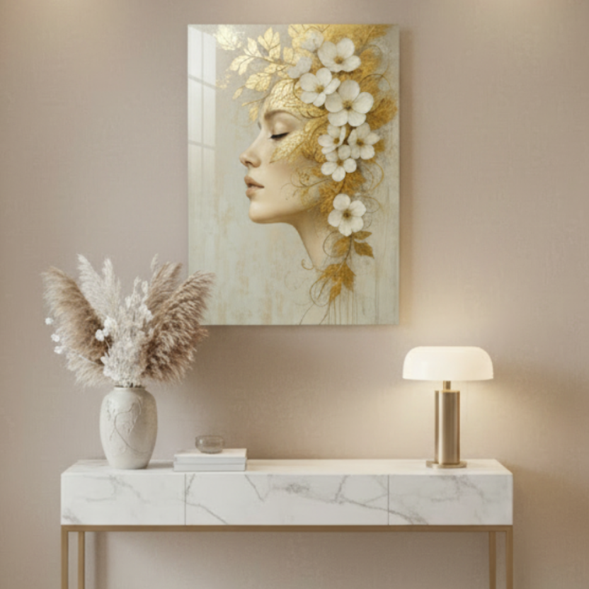 Innocenza Quadro in Vetro Temperato