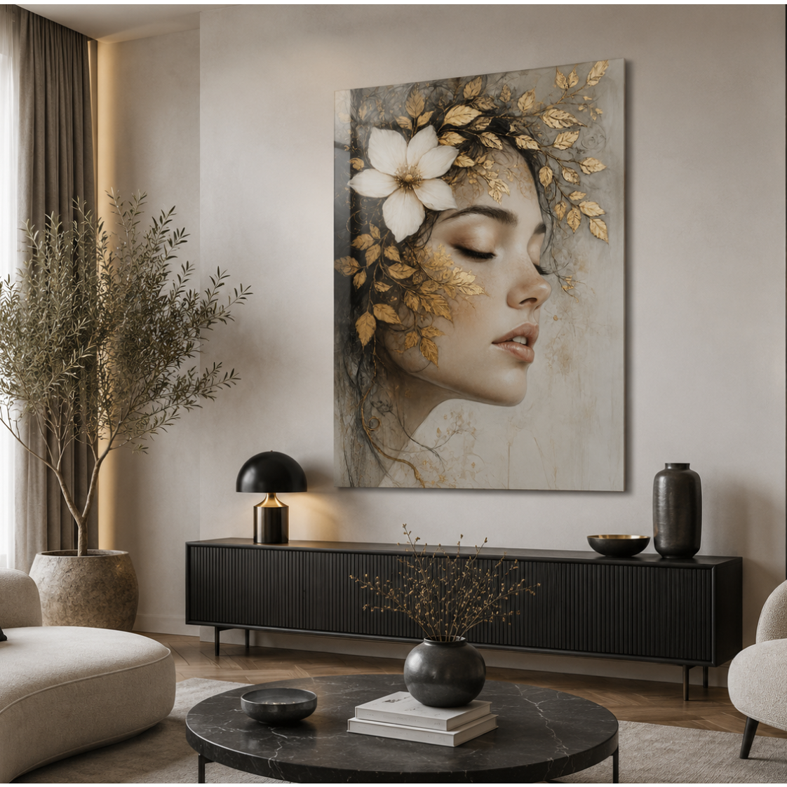 Tranquillité Tableau en Verre Trempé