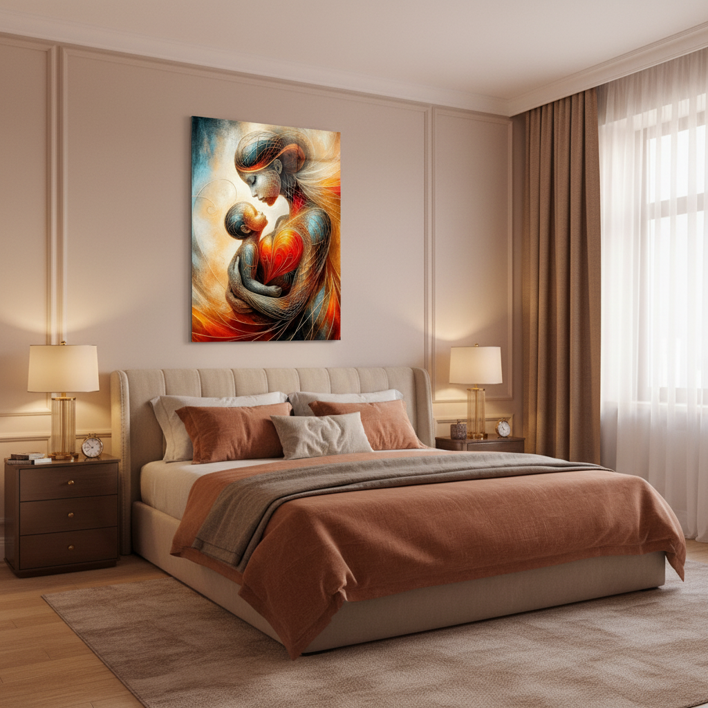 Mother's Love Glass Wall Art