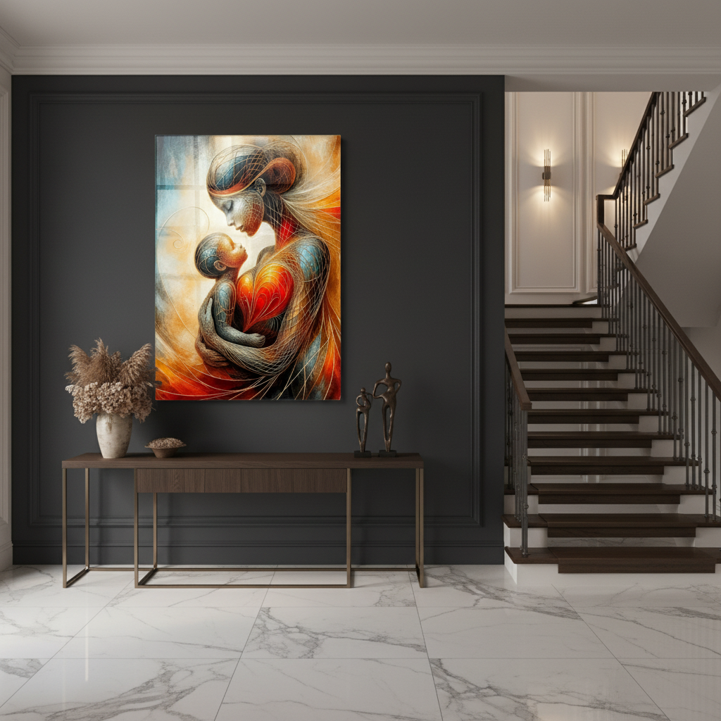 Mother's Love Glass Wall Art