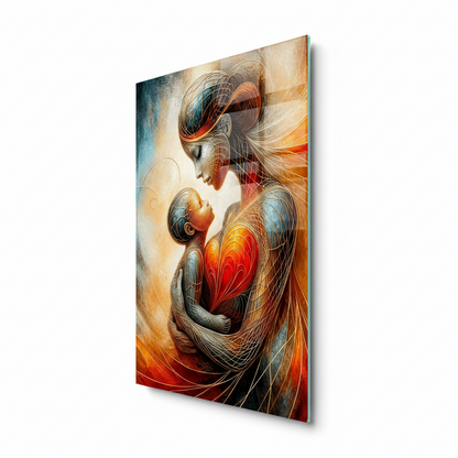 Mother's Love Glass Wall Art