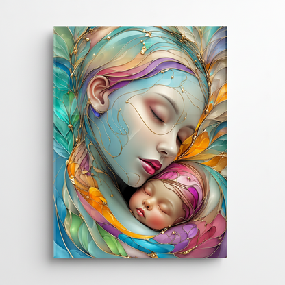 Mother's Love Glass Wall Art