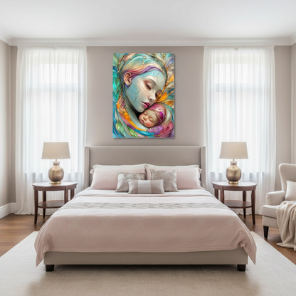 Mother's Love Glass Wall Art