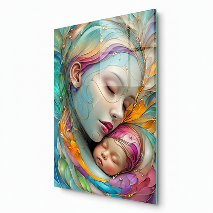 Mother's Love Glass Wall Art