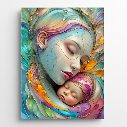 Mother's Love Glass Wall Art