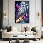 Portrait de femme en verre