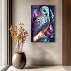 Portrait de femme en verre