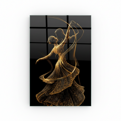 Coppia di Ballerini Quadro in Vetro Temperato