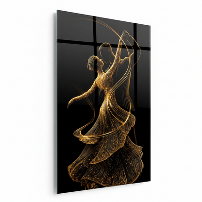 Coppia di Ballerini Quadro in Vetro Temperato